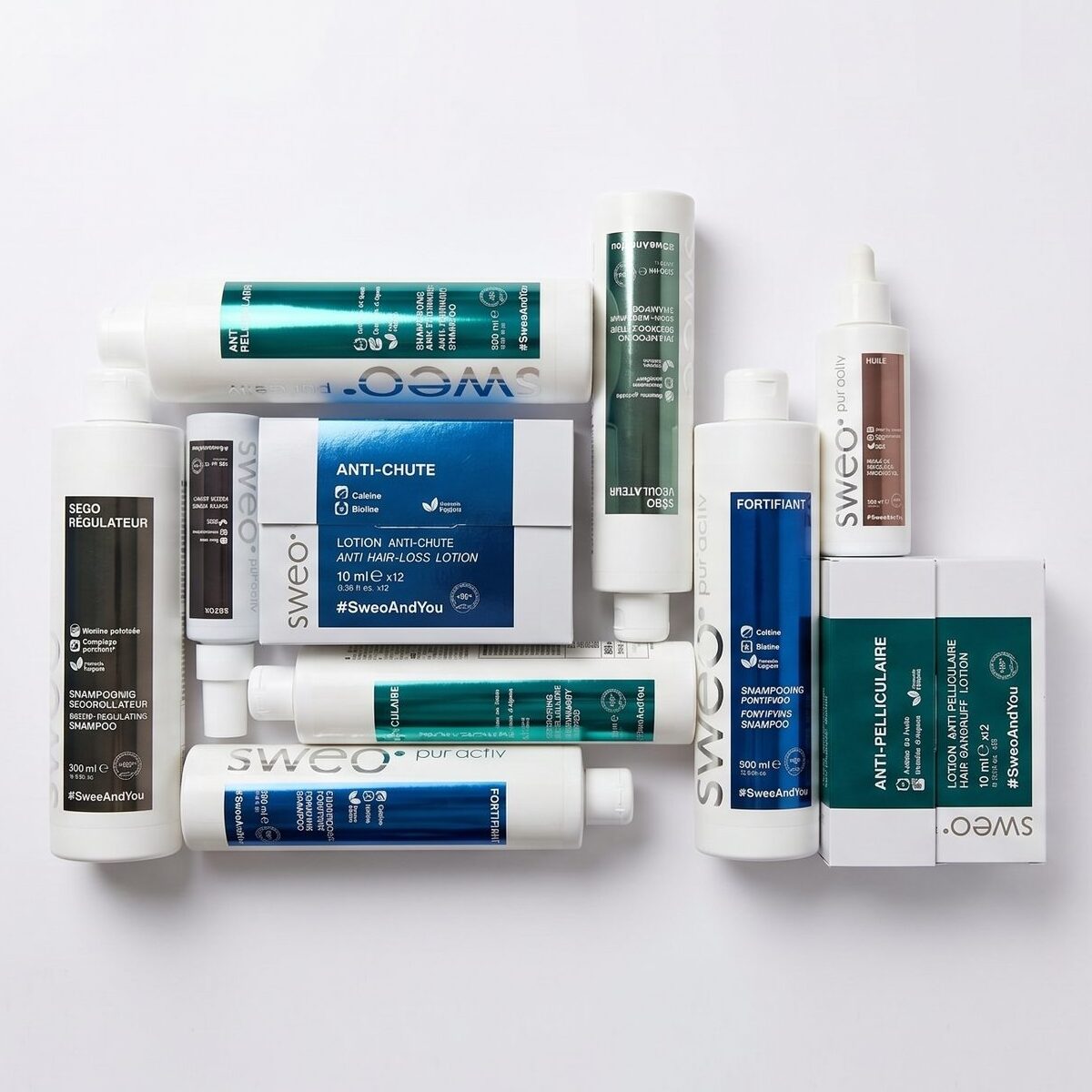 Gamme de soins capillaires professionnels Sweo Pur Activ — Distribution Groupe CAC